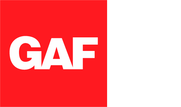 gaf logo with slogan